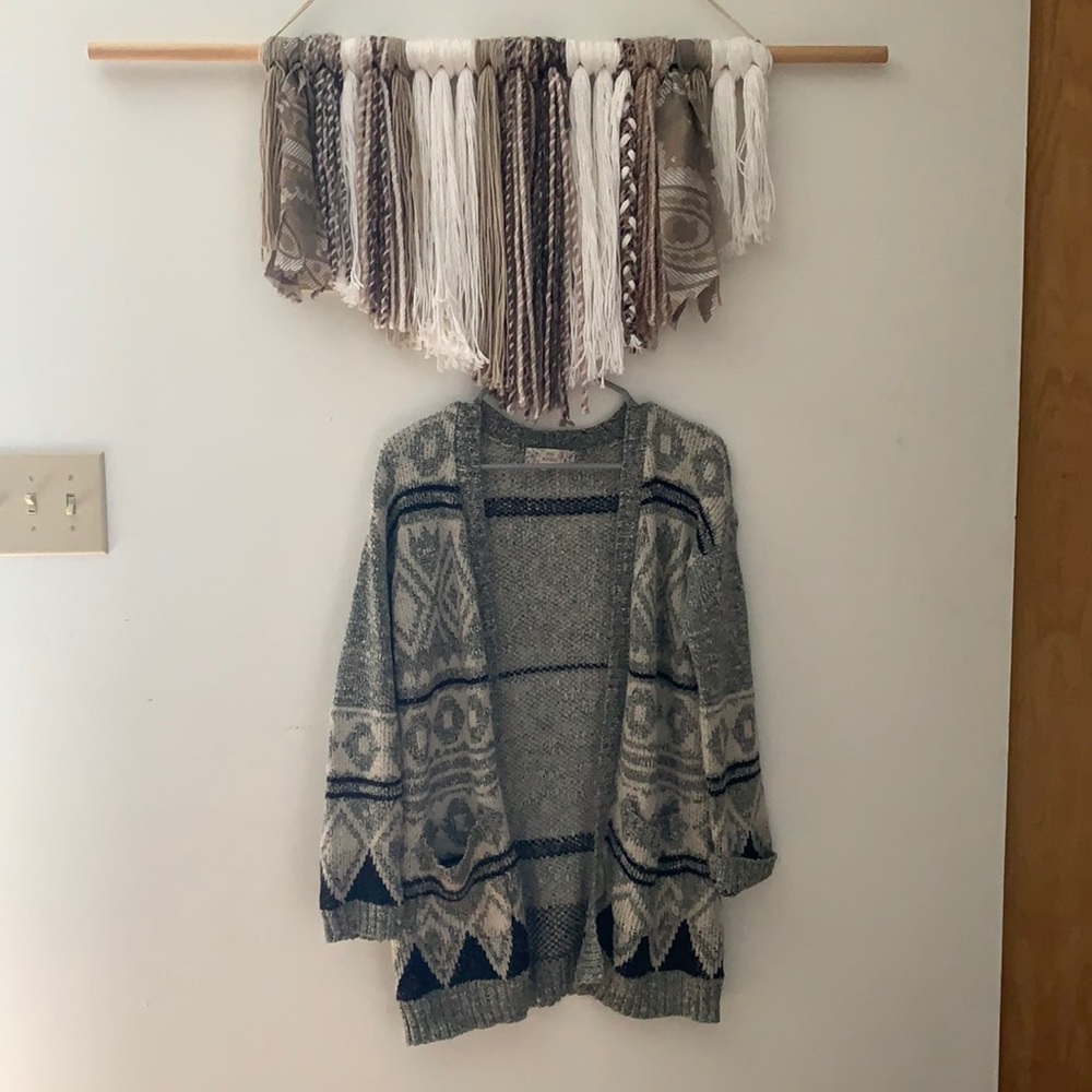 Pink Republic Open Front Southwest Cardigan Size S